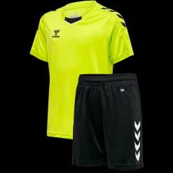 Sale Core XK Sæt Lime/Sort - Kinder Sportbekleidung Kinder T-shirts | Shorts