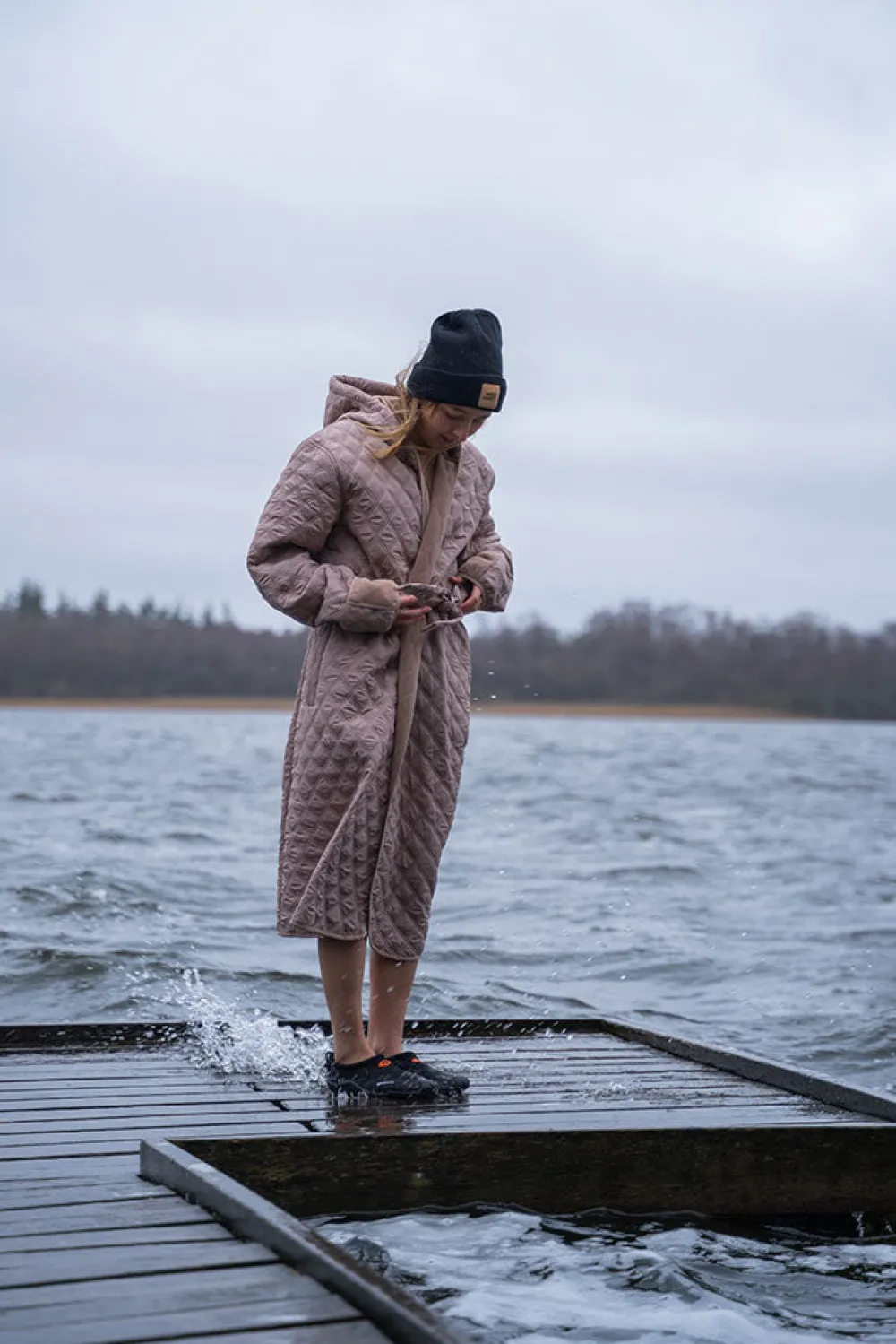 Sale Henne 23, Uni. - Erwachsenen Bademantel Badeponcho
