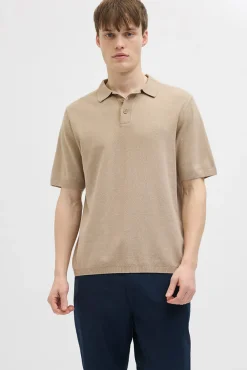 Hot Callum Knit Polo - Herren Polo T-Shirt Herren T-shirts | Vatertag