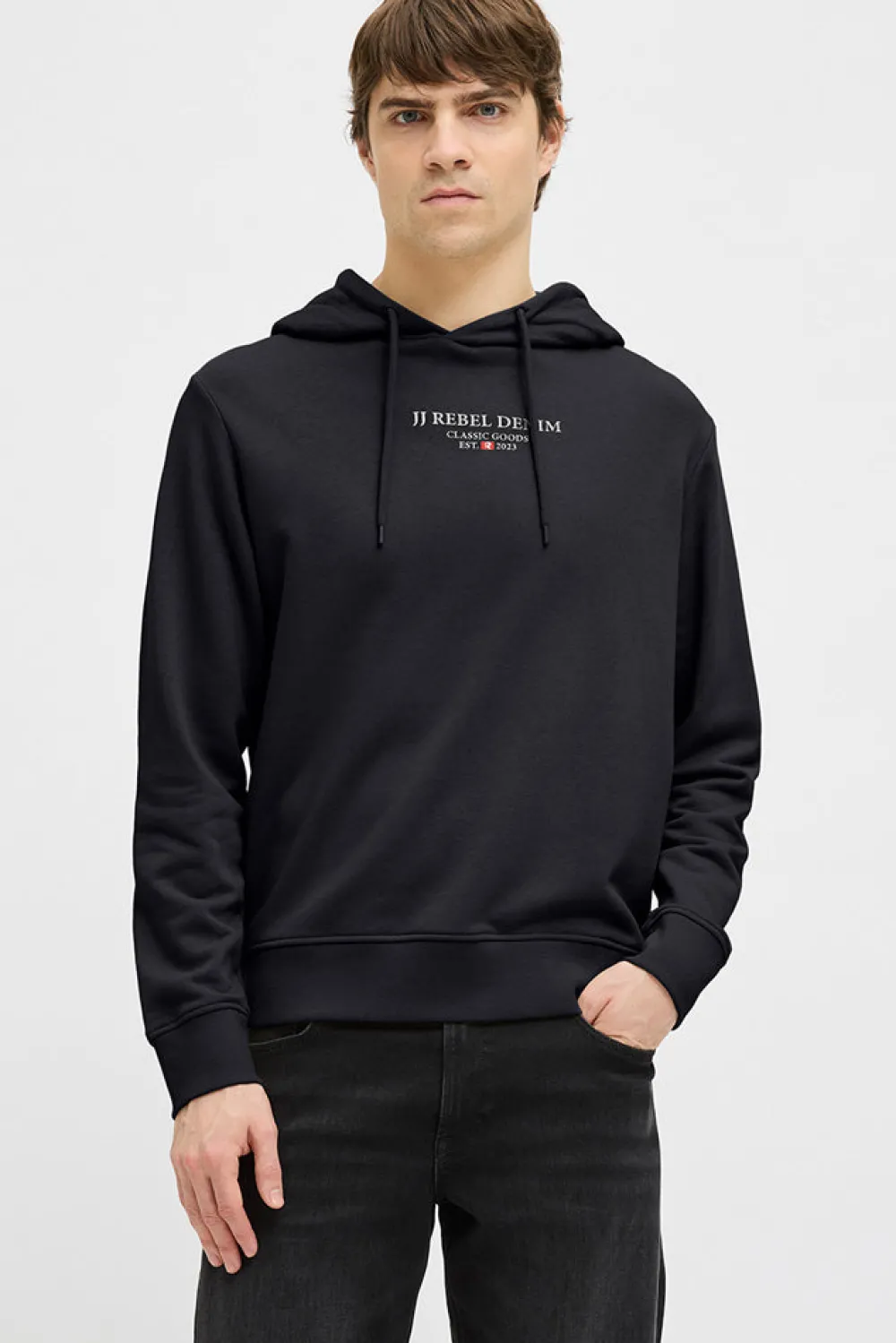 Fashion Jeans Rebel Print Sweat Hood - Herre Sweatshirt Herren Langarmshirts Und Sweatshirts | Vatertag