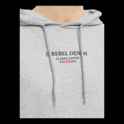 Clearance Jeans Rebel Print Sweat Hood - Herre Sweatshirt Herren Langarmshirts Und Sweatshirts | Vatertag