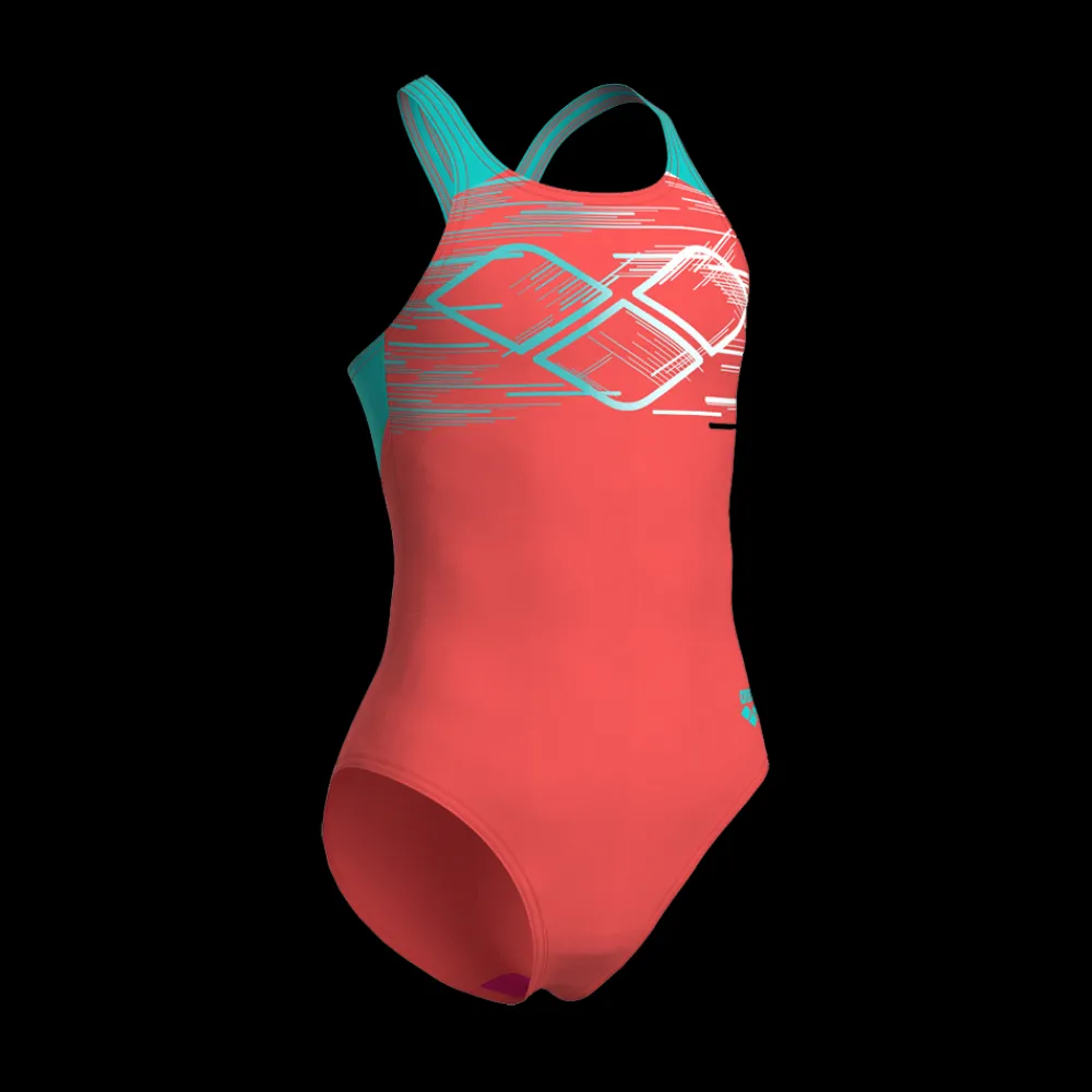 Hot Jr Pastime V Back Suit - Mädchen Badeanzug Kinder Badebekleidung | Badeanzüge