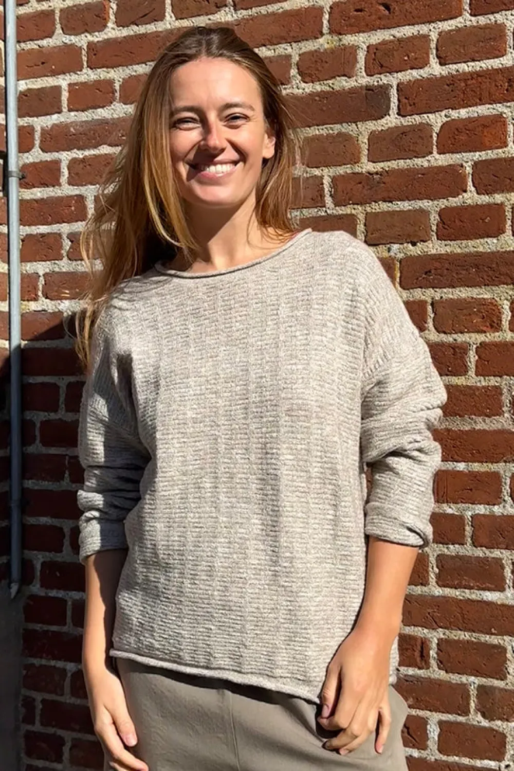 Hot Pullover Melange 25, W. - Damen Strickpullover Damen Strickpullover