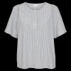 Online Stripe Blouse w. Buttons 25, W - Damen Bluse Damen Hemden | T-shirts