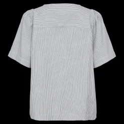 Online Stripe Blouse w. Buttons 25, W - Damen Bluse Damen Hemden | T-shirts
