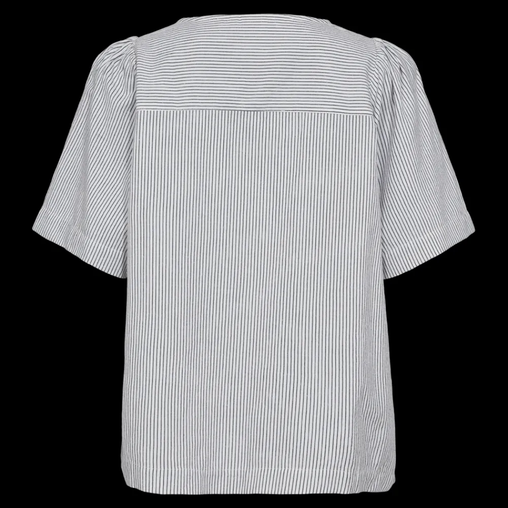Online Stripe Blouse w. Buttons 25, W - Damen Bluse Damen Hemden | T-shirts